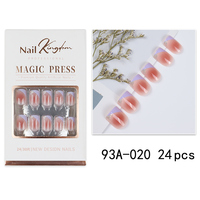 Designer de luxe personnalisé Nail Art pressé court faux acrylique marque privée ongles faux porter armure Ballet pointe française presse sur les ongles