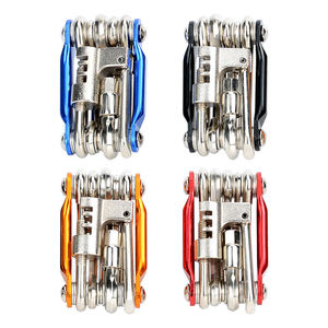 ZOYOSPORTS Kit d'outils de vélo multifonction léger et portable en acier au carbone pour <span class=keywords><strong>VTT</strong></span>/Vélos de route/Vélos de ville, pliable et manuel - Product Image 2