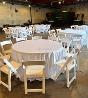 Chaise de mariage pliable en résine portable, chaise pliante légère empilable pour mariage, banquet, fête, événement, location