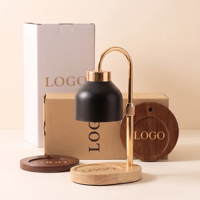Lampe de table vintage en laiton à prix avantageux, support télescopique, pour faire fondre la cire parfumée, lumière ambrée chaude, décoration pour chambre à coucher et salon