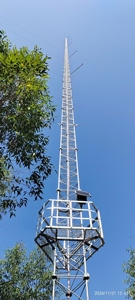 Gió đo lường tháp tam giác sưng thép carbon nhúng nóng mạ kẽm 30m dài khoảng cách tùy chỉnh chiều cao 30 năm - Product Image 5