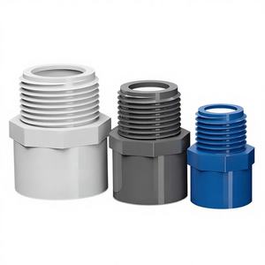 <span class=keywords><strong>PVC</strong></span>直管給水配管継手 20 25 32 50 六角頭雄ねじメートル規格 - Product Image 4