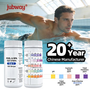 Vente en gros d'usine, bandelettes de test de la qualité de l'eau de piscine et de spa 5 en 1, <span class=keywords><strong>chlore</strong></span> libre, acide cyanurique, dureté totale, <span class=keywords><strong>pH</strong></span> - Product Image 3