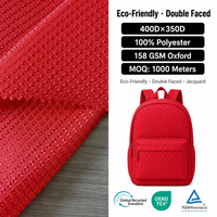 Tissu Oxford double face 100 % polyester, écologique, idéal pour les sacs de filles, les valises et les doublures de sacs à dos d'extérieur.