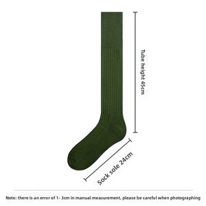 جوارب رجالية مخططة على الطراز الأوروبي والأمريكي مبطنة بالصوف للتجارة الخارجية، مقاسات كبيرة للشتاء، 70% قطن و30% بوليستر - Product Image 3