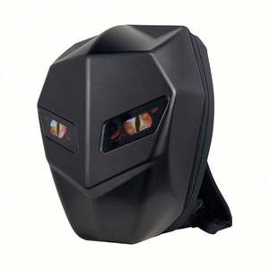 Sac à dos LED lumineux pour moto Night Shadow Knight, nouveau style, avec écritures lumineuses et motif œil de roue, sac pour casque intégral de moto pour homme - Product Image 1