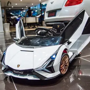 2021 lisanslı Lamborghini arabaya binmek çocuklar elektrikli iki koltuk çocuk binmek araba çocuklar için 12 yıl