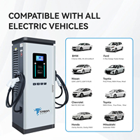 Chargeur rapide TPSON FastCharge-120 Series 120kW GBT DC 0-250A avec entrée 50-1000V et paiement par application pour les zones de services autoroutiers