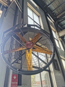 Ventilateur mural oscillant super silencieux de taille industrielle 600 mm 900 mm 1200 mm 1500 mm, moteur à aimant permanent en aluminium, efficacité IE5 - Product Image 5