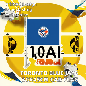 ธงผ้าโพลีเอสเตอร์ธ<span class=keywords><strong>ง</strong></span>พิมพ์ดิจิตัลขนาดใหญ่30x45ซม. Toronto Blue jays - Product Image 2