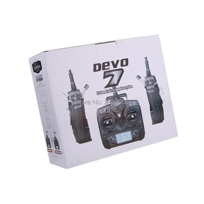 AD Walkera DEVO 7 ラジオ 2.4GHz 7チャンネル RC送信機 RX701受信機