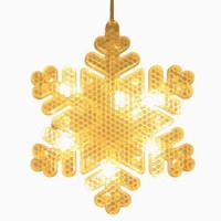 LED-Lichterkette mit fünfzackigen Sternen, IP65 wasserdicht, 3 m Länge, dimmbar, 5000 K, 50.000 Stunden Lebensdauer, Weihnachten