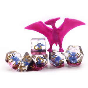 Benutzer definierte Würfel Herstellung Galaxy Resin Dungeons & Dragon Clear Resin Würfel Set - Product Image 5