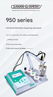 Alat Ukur pH Benchtop dengan Test Bench, Pengukur Konduktivitas, Pengukur Oksigen Terlarut, Pengukur ORP, Pengukur pH Veidt, Timbangan Apera, Kit Pengukur pH Benchtop PH950