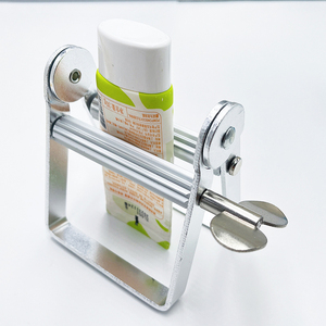 Logo personalizzato stampato al Laser in alluminio metallo dentifricio in metallo <span class=keywords><strong>tubo</strong></span> di rotazione per crema per il viso e set da bagno - Product Image 3