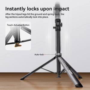 Trípode <span class=keywords><strong>COMAN</strong></span> MT68 de aluminio con apertura rápida de un clic para fotografía, cámara DSLR, 7 secciones extensibles hasta 2.12 m. - Product Image 5