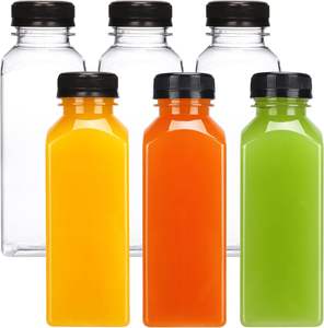 Wholesale 8oz 12oz 16oz Plastic Juice <b>Bottle</b> With Cap - Product Image 1