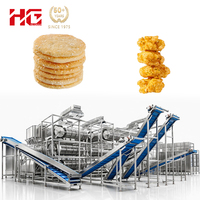 Chaîne de production de snacks et de galettes de riz HG entièrement automatique en acier inoxydable, stérilisateur alimentaire, moulin à gâteaux de riz, 220V/380V 100L