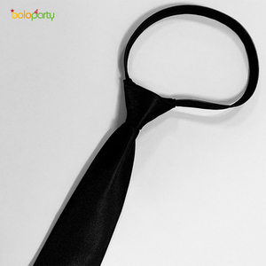 BOLOPARTY vorgebundene verstellbare Reißverschluss-Halsbänder für Herren 3,15 Zoll Herren-Halsband für Büro Graduierungs-Schuluniformen - Product Image 2