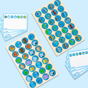 Jeu de <span class=keywords><strong>Sudoku</strong></span> à double face pour l'éducation précoce des enfants Jouets éducatifs à réflexion logique stimulant la résolution de problèmes - Product Image 3