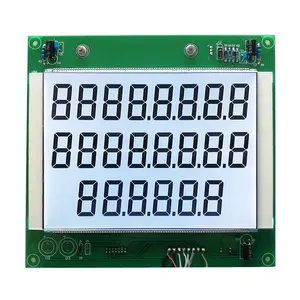 ET-3847C ตู้จ่ายน้ํามันจอแสดงผล LCD 886 ประเภท TN ส่วน 22 หลักโมดูล LCD พร้อมไฟ LED สีขาวสําหรับตู้จ่ายน้ํามัน