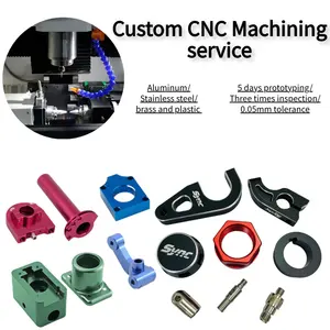 Layanan CNC fabrikasi produksi massal mesin presisi buatan kustom mesin Frais putar suku cadang logam aluminium CNC