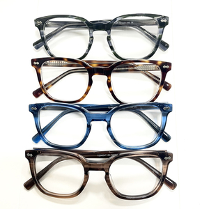 Occhiali da vista unisex in acetato Kalin Gzlk, montatura nera a occhio di gatto, lenti alla moda, design personalizzato - Product Image 1