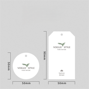 Tùy Chỉnh Sang Trọng In Logo Hình Dạng Đặc Biệt Giấy Màu Be Treo Tag Thiết Lập Kết Cấu Thẻ Giấy Biểu Tượng Cá Nhân Thẻ Giấy Cho Quần Áo - Product Image 5