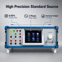 Banc d'étalonnage de source synchrone triphasé avancé avec amplificateur de puissance large bande et précision de 0,05 % pour laboratoire