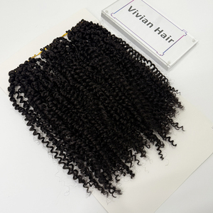 छोटे बोहो जुनून मोड़ पानी की लहर क्रोकेट बालों को 12 इंच 20gx3 30 स्ट्रैंड्स 120 स्ट्रैंड्स जेरी किंकी कर्ली बालों में विभाजित - Product Image 2