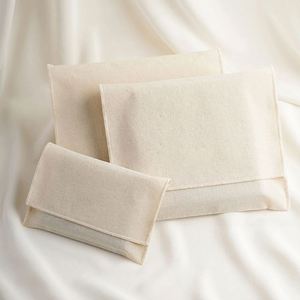 Custom Jewelry <b>Envelope</b> Cotton Flap <b>White</b> Dust Wedding Party Christmas Candy Gift Bag Wedding/Party/Christmas - Product Image 1