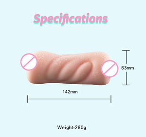 逼真的阴道玩具性口交男性手淫阴部亲密深喉双孔飞机杯男性性玩具 - Product Image 2