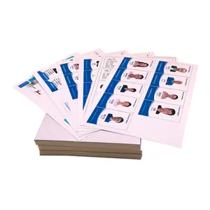 Lembar PVC cetak Inkjet perak putih A4 untuk laminasi kartu plastik