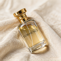 Bouteille de parfum en verre vide en gros avec logo personnalisé FEA15, flacon de parfum à col serti en stock