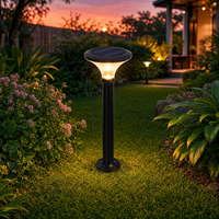 Lampadaire solaire LED de qualité supérieure pour jardin, pelouse et aménagement extérieur