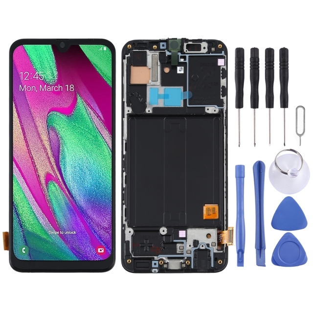 TFT LCD Screen for Samsung Galaxy A40 SM-A405F Display Digitizer Full Assembly with Frame