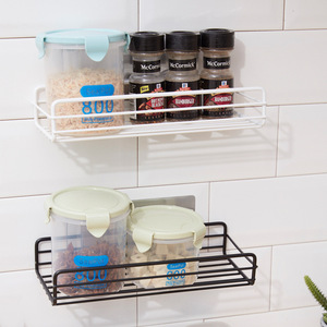 L-818 Mensola da Bagno in Ferro Battuto, Portaoggetti da Parete per Gel Doccia, Portaoggetti per Toilette Senza Foratura - Product Image 6