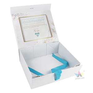 Wholesale Custom Logo Luxury Design Paper Rigid Cardboard Folding Magnetic <b>Hamper</b> Keepsake <b>Box</b> Newborn Baby Clothes Set <b>Gifts</b> - Product Image 4