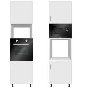 Matt White Módulo de Base de <span class=keywords><strong>Horno</strong></span> de <span class=keywords><strong>Microondas</strong></span> Alto, Tablero de Partículas de Aglomerado, Gabinete de <span class=keywords><strong>Cocina</strong></span>, Fregadero, Grifo, Bisagra <span class=keywords><strong>para</strong></span> Uso en <span class=keywords><strong>Horno</strong></span> <span class=keywords><strong>Microondas</strong></span> - Product Image 5