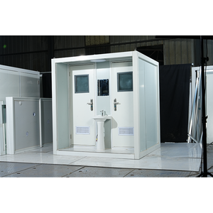 Venta al por mayor, inodoro portátil moderno para exteriores, diseño móvil de acero y Panel sándwich, uso de oficina de bajo costo fabricado en China - Product Image 3