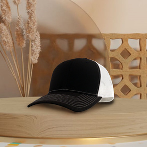 Gorra de béisbol deportiva de lona con logo personalizado, estilo trucker, de 6 paneles, negra sólida, para adulto, de moda, con MOQ bajo, de Vietnam - Product Image 6