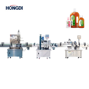 Fully automated liquid filling production line for filling <b>ketchup</b>, peanut butter, and apple juice. - Product Image 1