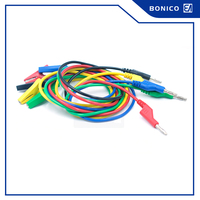 Fiche banane en laiton 4mm vers pinces crocodiles Câble 1mm ² Fil de cuivre 15Amp Câble de test