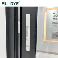 SUNGYE Thermisch Getrenntes Aluminium-Schiebefenster Schalldicht Doppelt Gehärtetes Glas Schlankes Design Schiebefenster mit Gitter