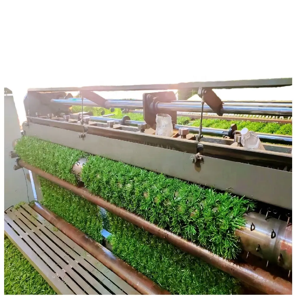 Mesin tenun pagar rumput jalur produksi pembuatan rajutan rumput kecepatan tinggi desain baru
