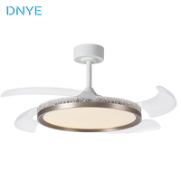 Vente en gros de ventilateurs de plafond LED modernes de 50 pouces pour salon et chambre à coucher, style nordique, faible consommation d'énergie, luxe, télécommande, 6 vitesses