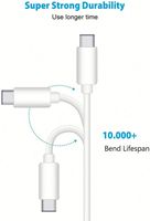 Câble USB Type C 1m 2M 3A Charge Rapide Cordon de Charge Rapide USB C Câble de Données Type-C pour Android