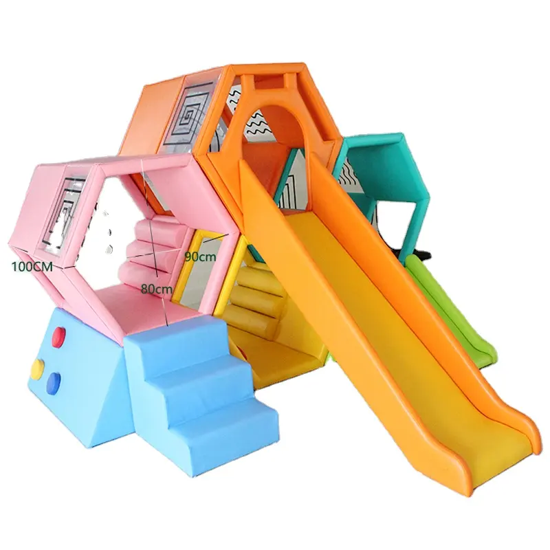 Cheap kids soft play indoor playground equipment soft play slide wholesale