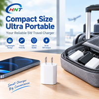Adaptateur mural USB 5W ultra-mince à charge rapide, chargeur de voyage portable à port unique, prise UE/US, Carga Rápida pour iPhone et Android