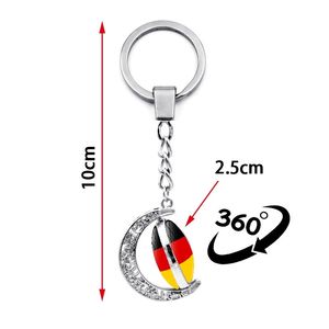 Fabricant 233 Pays Drapeau Porte-clés National Pays Drapeau Porte-clés Souvenir Promotion Cadeau Verre Dôme Cabochon Porte-clés - Product Image 3